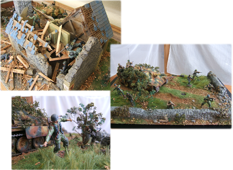 Jacob's soldier dioramas.
