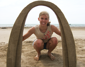 Sand castle arch.