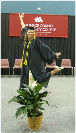 Ruth Curley graduating 2009.
